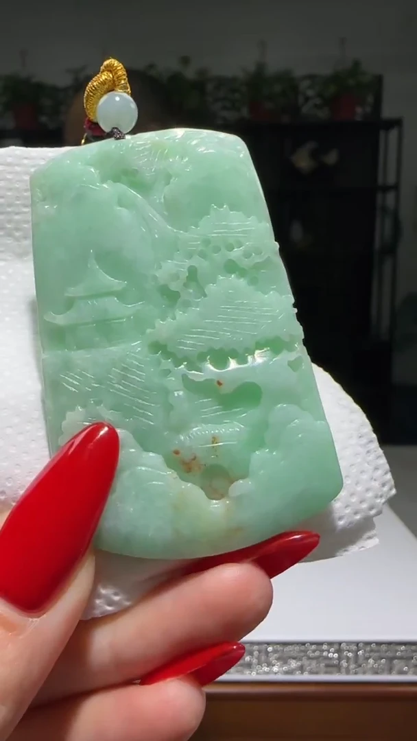 【闪购商品】翡翠颈饰未镶嵌天然翡翠A货吊坠