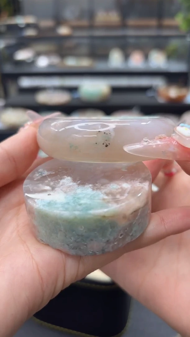 未镶嵌手镯石英质玉305(55圈赠送镯心)