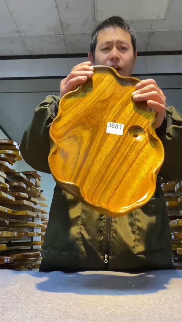 实木茶盘 一物一拍（不含配件）