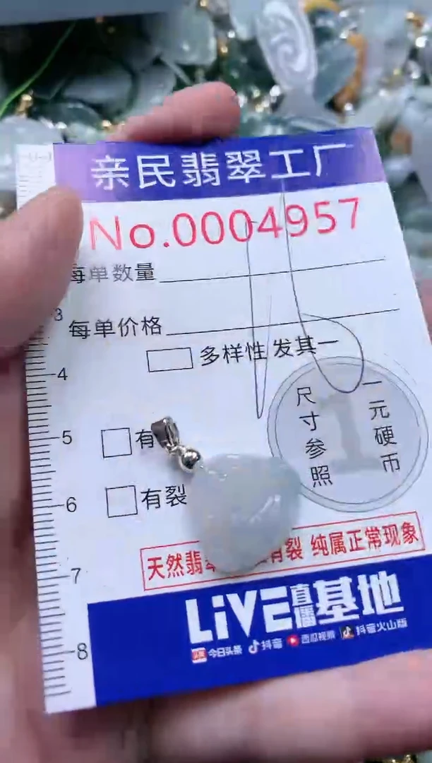 翡翠未镶嵌吊坠(不含链)4967