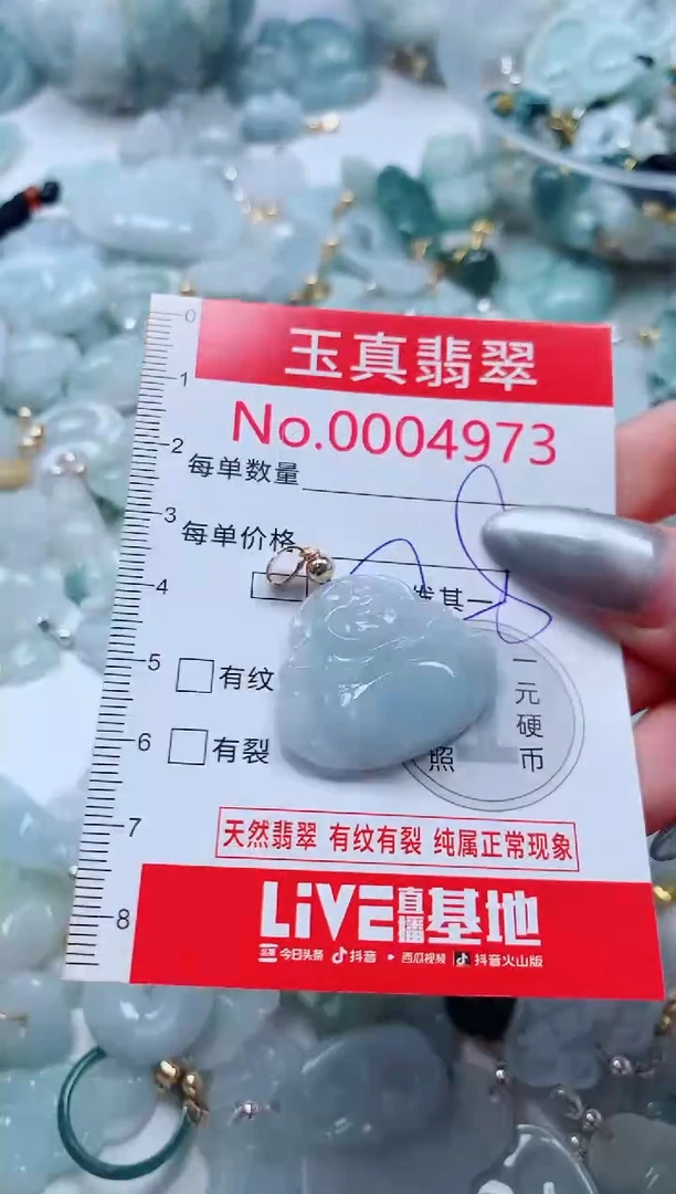 吊坠(不含链)未镶嵌翡翠4973