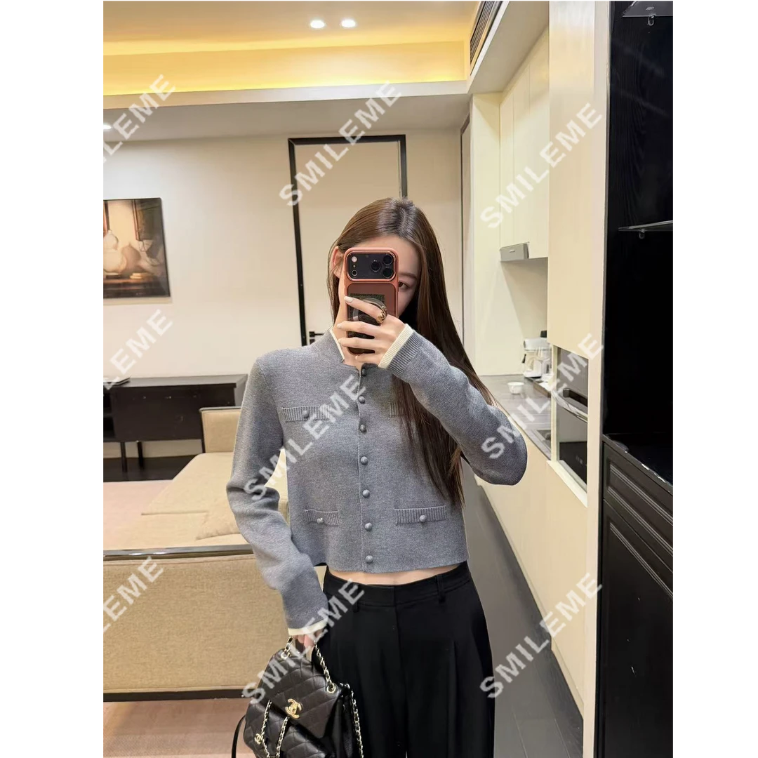 SMILEME【城南旧事】秋冬羊毛混纺假两件圆领毛针织衫MK07625410