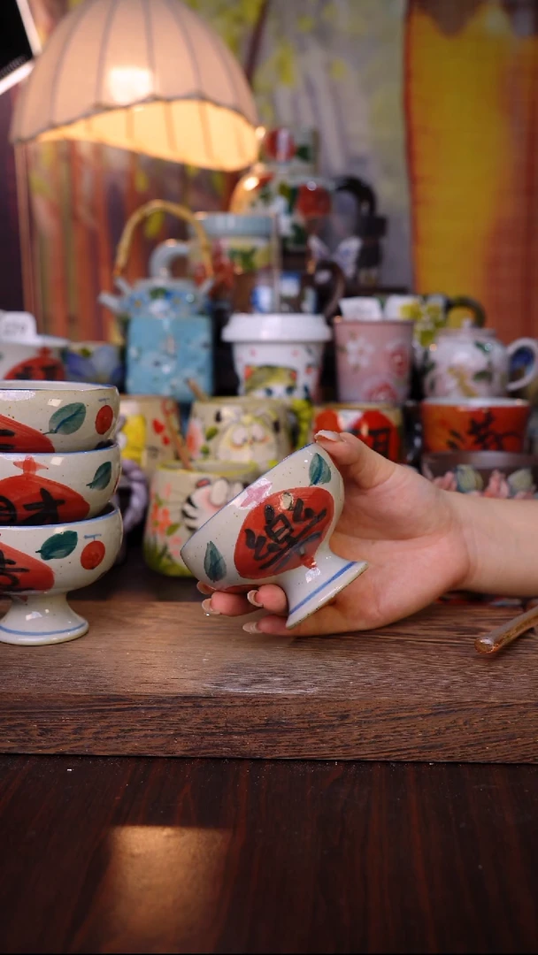 杯子泥垚手作 景德镇手工手绘陶瓷器物