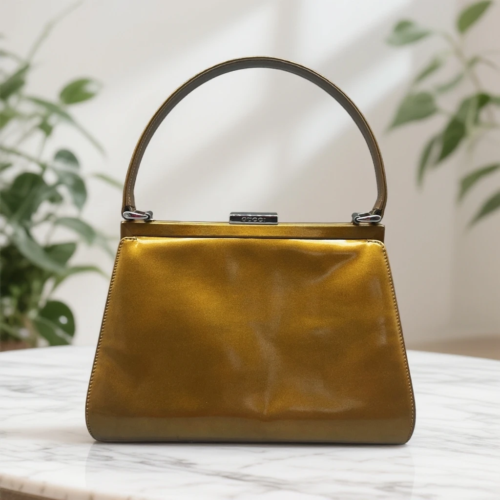 95新 GUCCI/古驰 黄色腋下包1662 8024