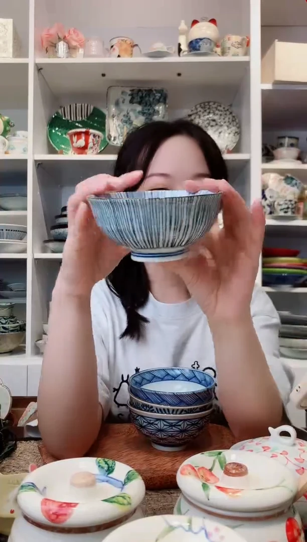 陶瓷【孤品】十草米饭碗