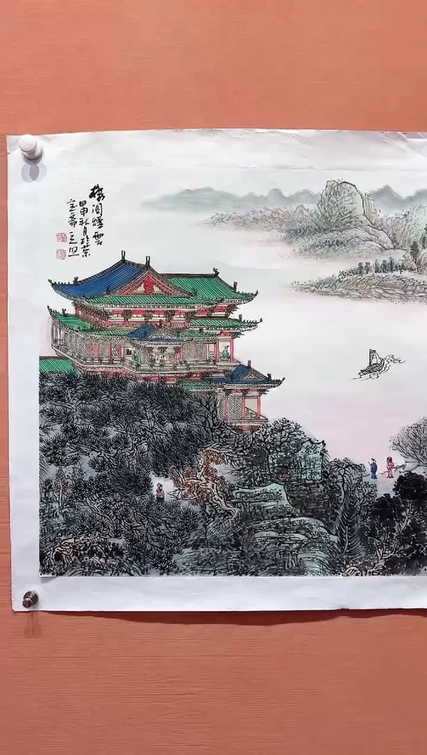 国画在**边师立照老师国画作品