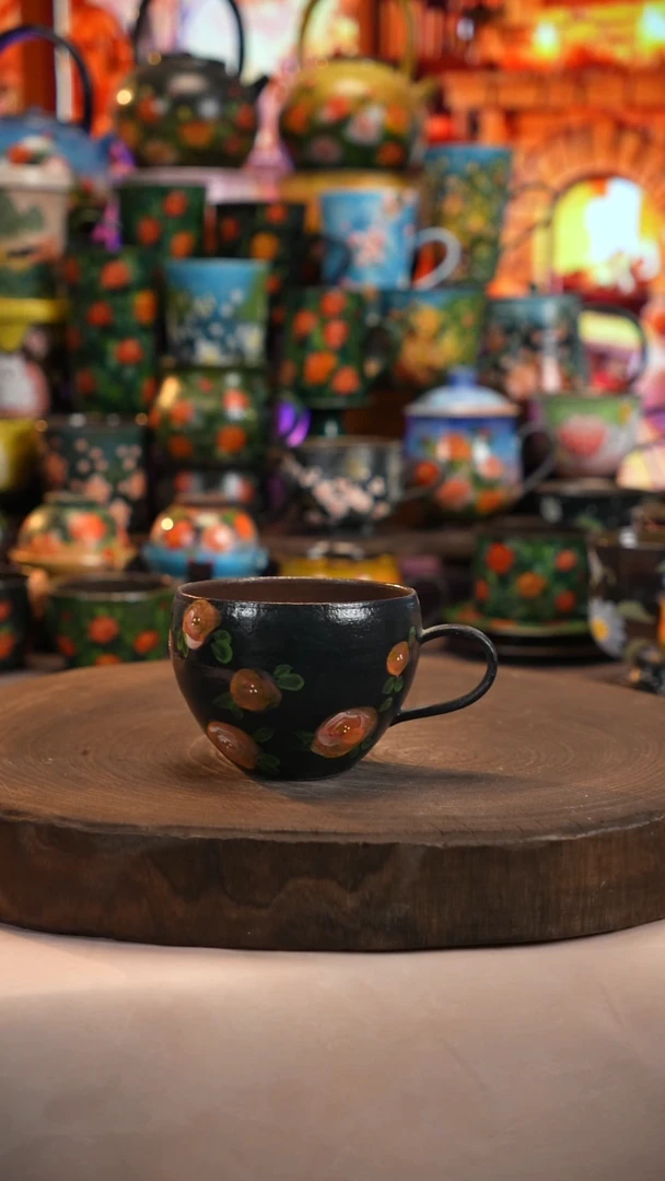 油画   釉下彩   杯子