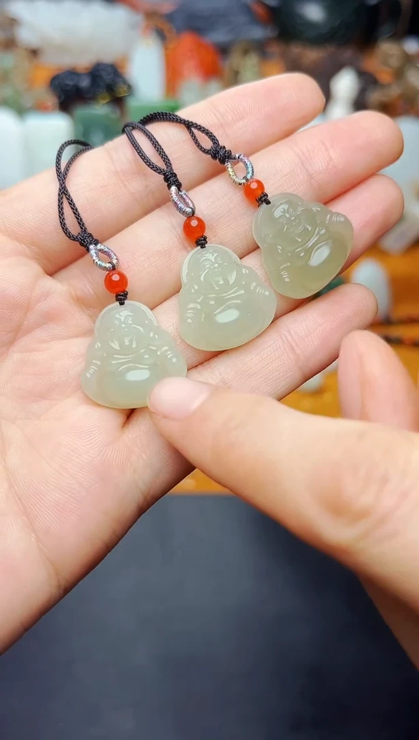 【闪购商品】和田玉颈饰未镶嵌佛公多样性拍一发一