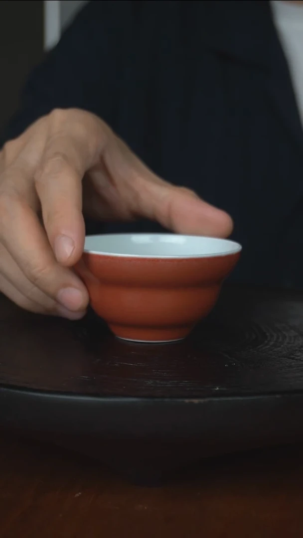 茶*生耕隐豇豆红葫芦杯