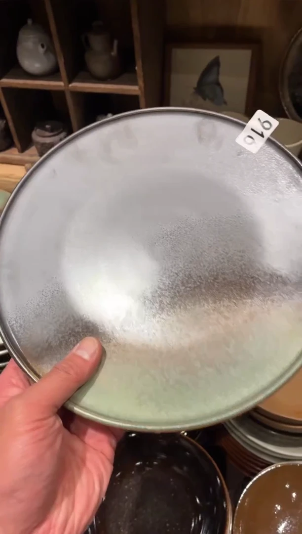 瓷片1*6916远山平盘1个