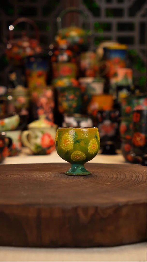 油画    釉下彩   水杯