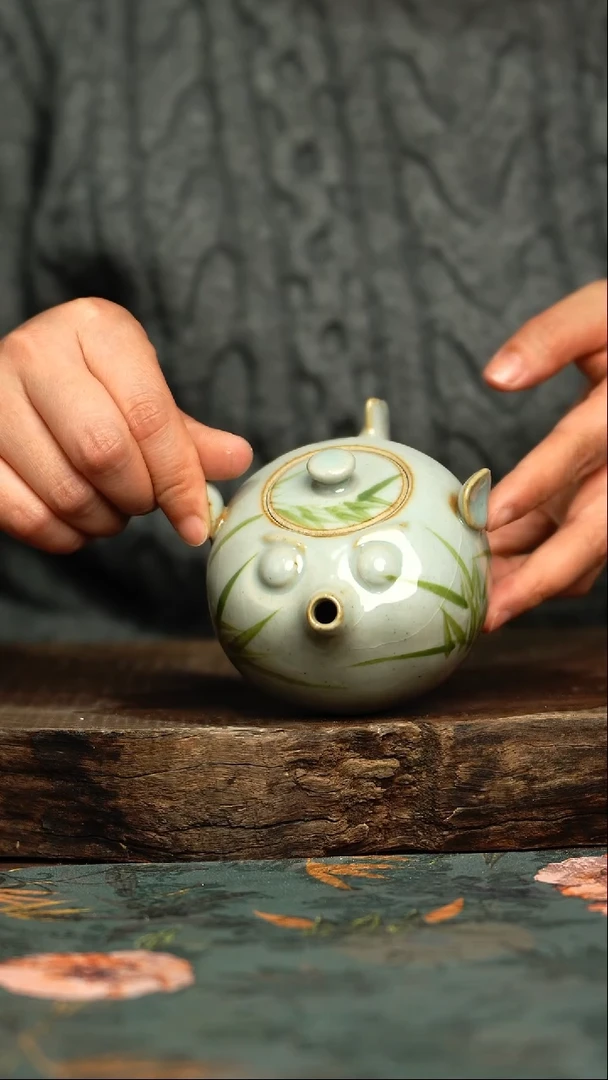 【闪购商品】杯杯釉下彩手工手绘同款陶器