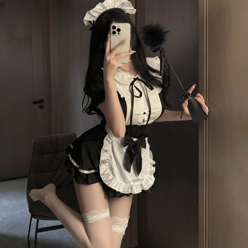 【密境丝语】纯欲风性感女仆装cos角色扮演二次元漫展日系套装