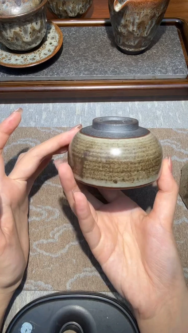 茶盏林远福灰贝盏24