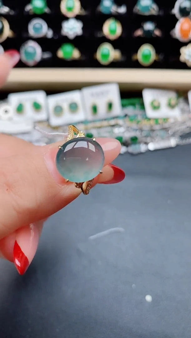 【闪购商品】翡翠戒指银S925镶嵌321321