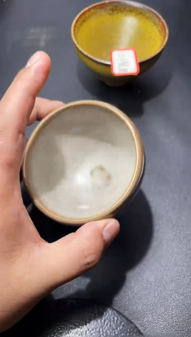 茶盏21（微瑕）叶紫建盏