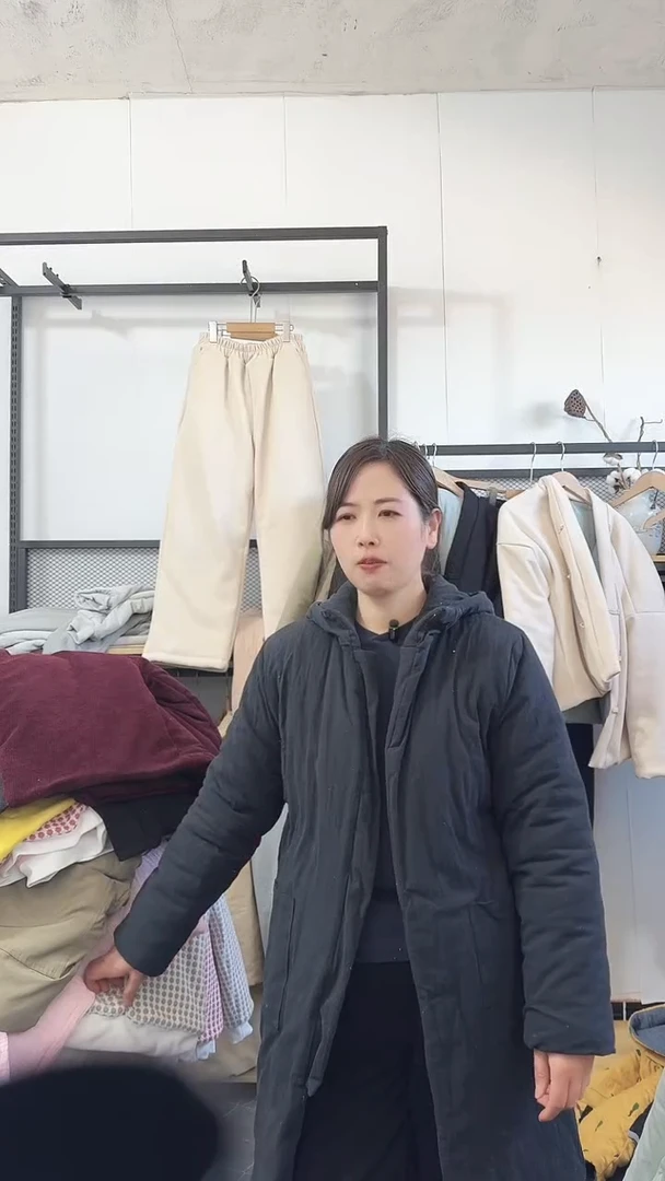 黑色M 长款棉花衣