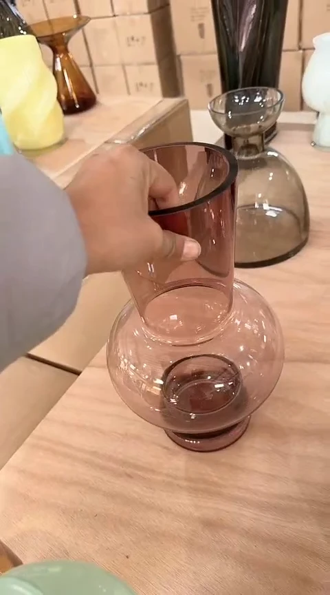 【闪购商品】玻璃红色大肚