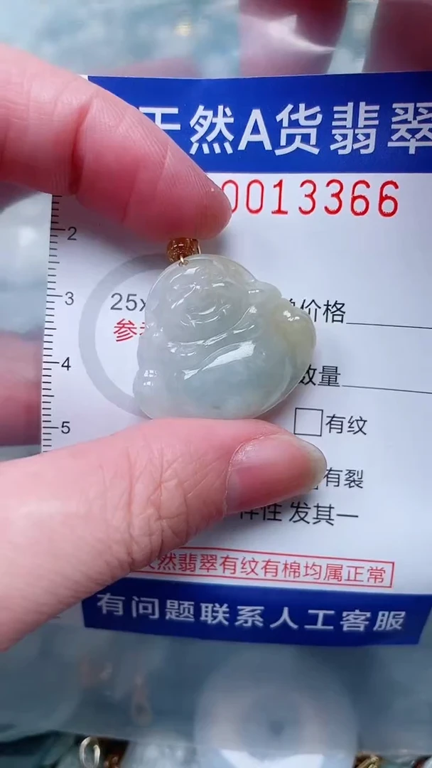 翡翠未镶嵌吊坠(不含链)1