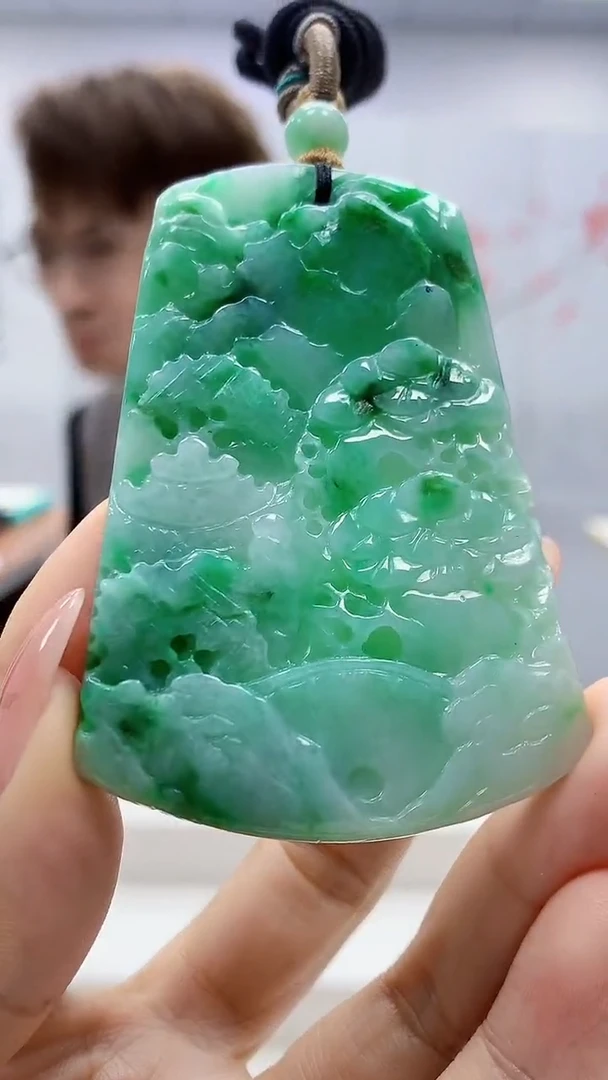 未镶嵌定制翡翠5159ty-毛货挂件60