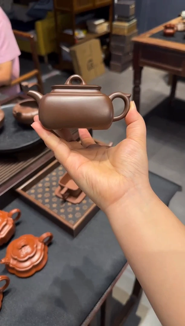 茶壶紫砂嗯*哦长四方 紫砂壶