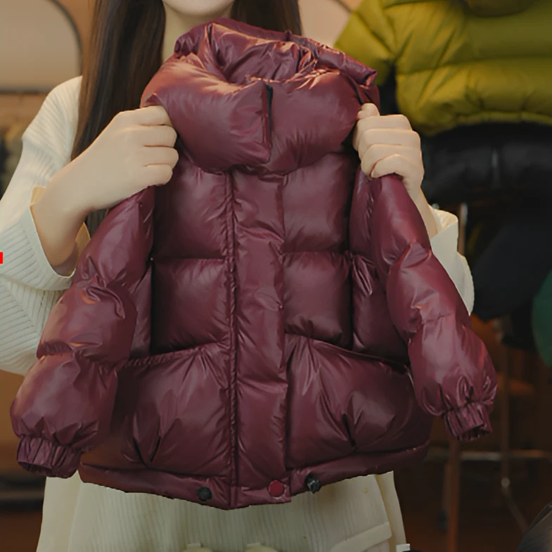 【现货】儿童2025冬季新款简约羽绒服连帽时尚休闲保暖洋气23312