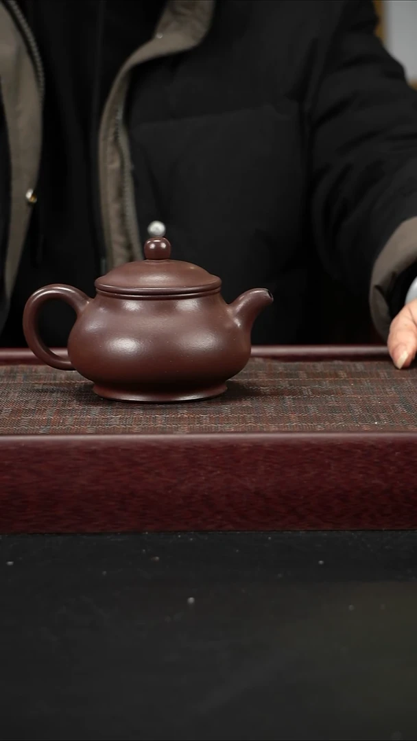 茶壶紫砂jf紫泥潘壶 260cc