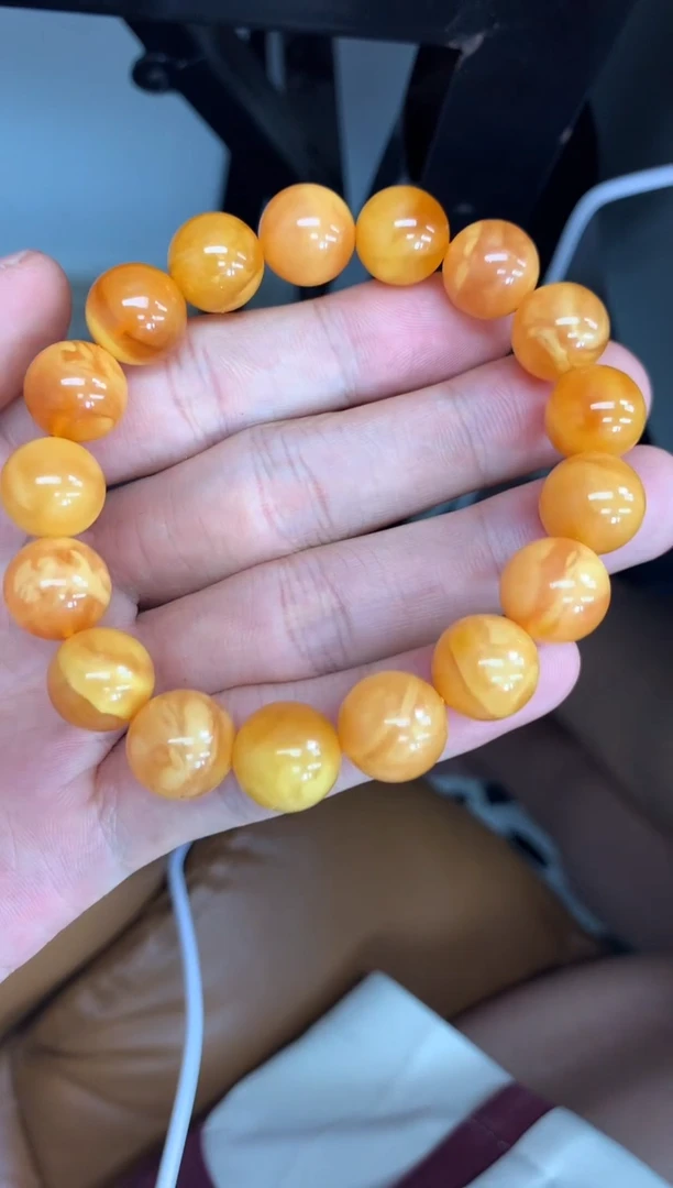 未镶嵌蜜蜡裸石手串