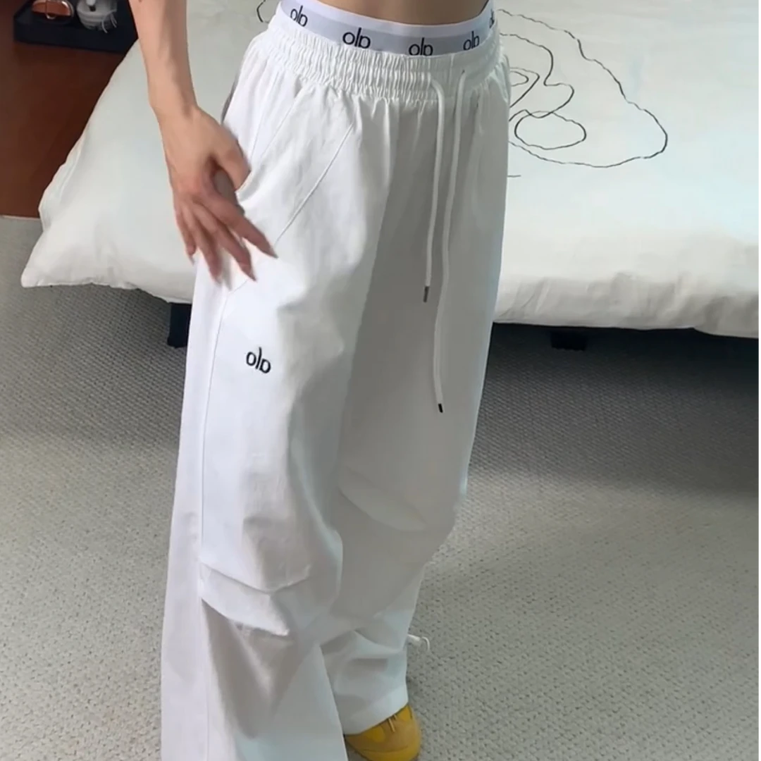 ManLing-AIO腰头字母速干抽绳长裤1.3
