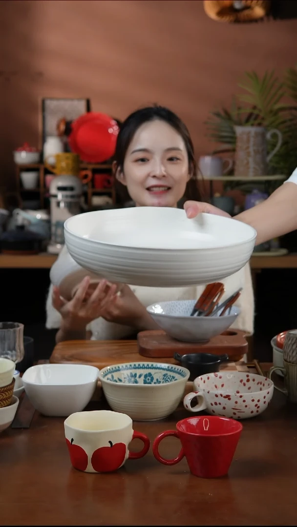 瓷片12寸白色螺纹麻点大盘 微瑕 凑满20发货