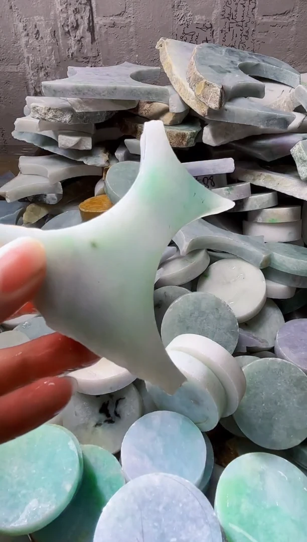 裸石翡翠天然翡翠A货古 南 166