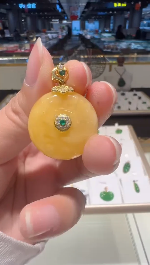 【闪购商品】和田玉颈饰银S925镶嵌39