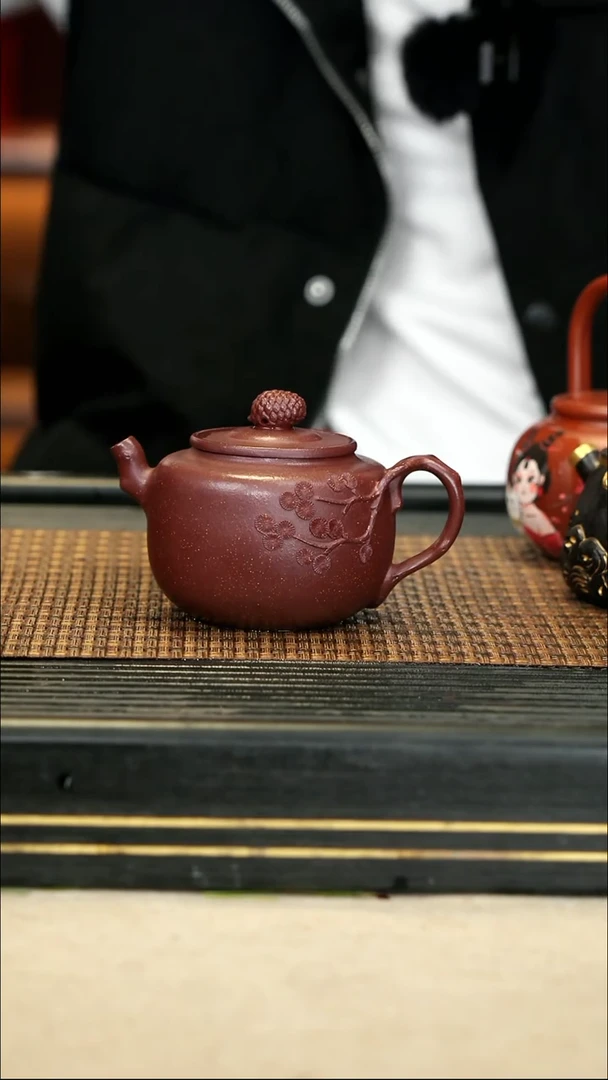 【闪购商品】紫砂茶壶19松果 紫玉金砂