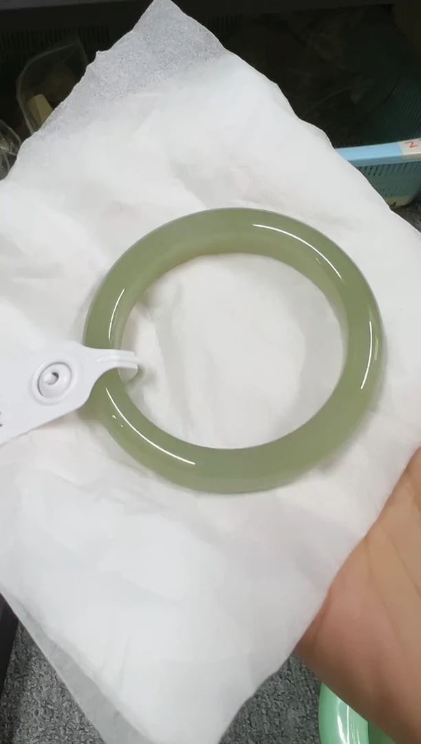 【闪购商品】和田玉手镯未镶嵌zy3675圈口56