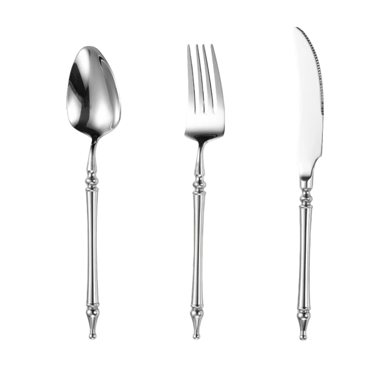 【CJ家】传奇刀叉勺三件套 锻打304不锈钢勺 镜面抛光 尺寸19~23CM