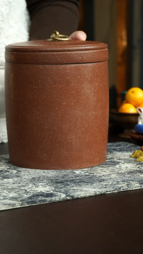 茶杯紫砂11号微瑕特价茶叶罐徐群老师 宜兴紫砂原矿作品