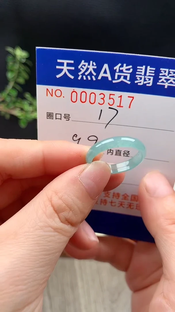未镶嵌戒指翡翠17#