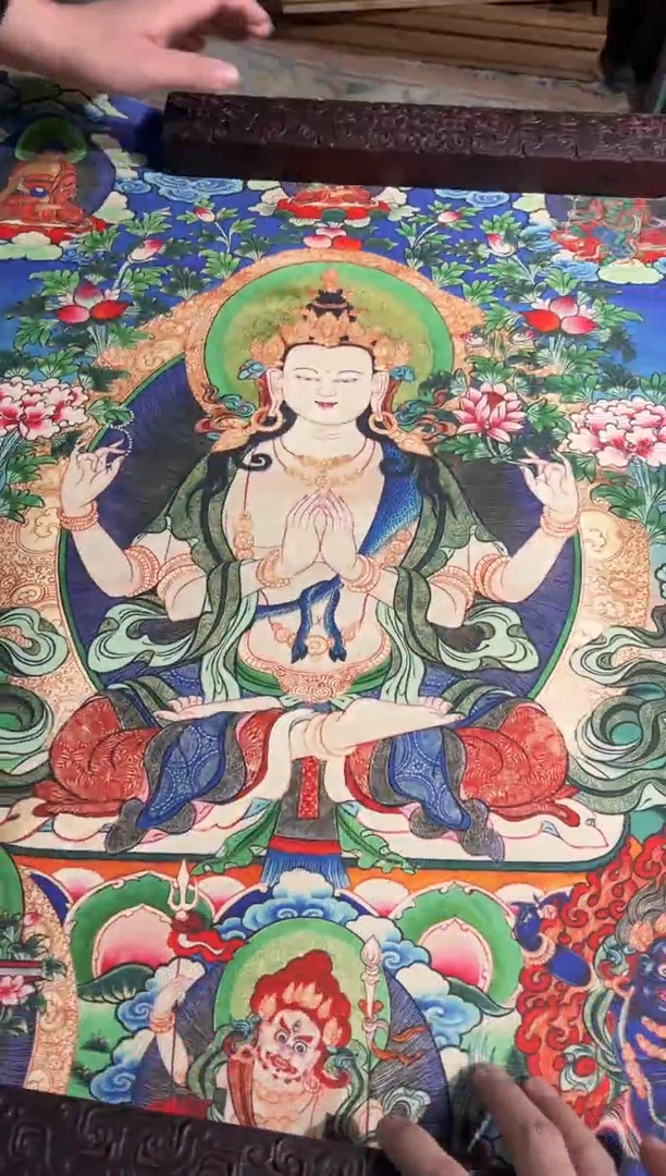 卷轴画天弟的唐卡tk160