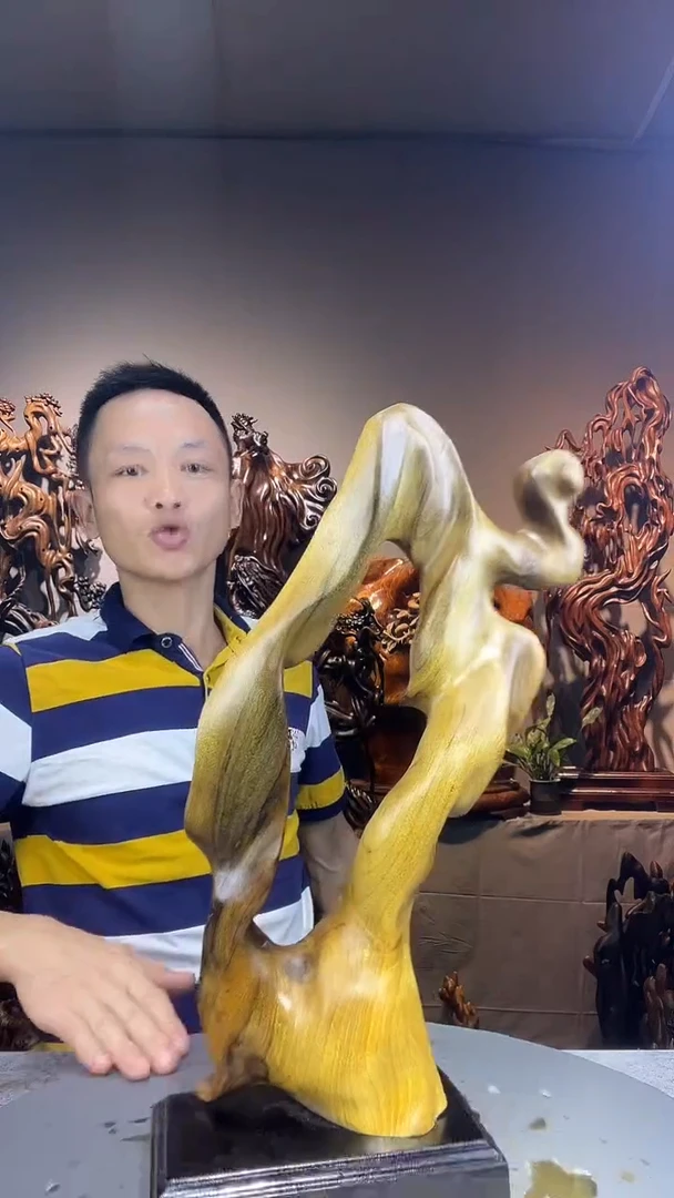 金丝楠武**哥小叶桢楠随行摆件17