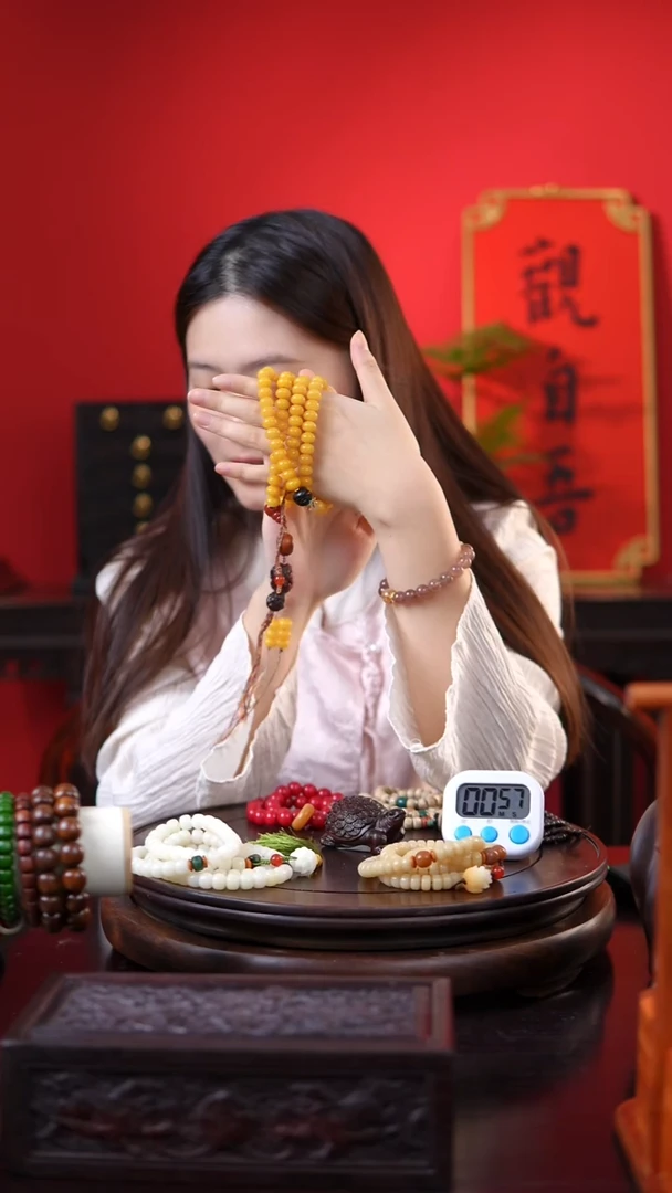 小叶紫檀黄菩提108脖挂