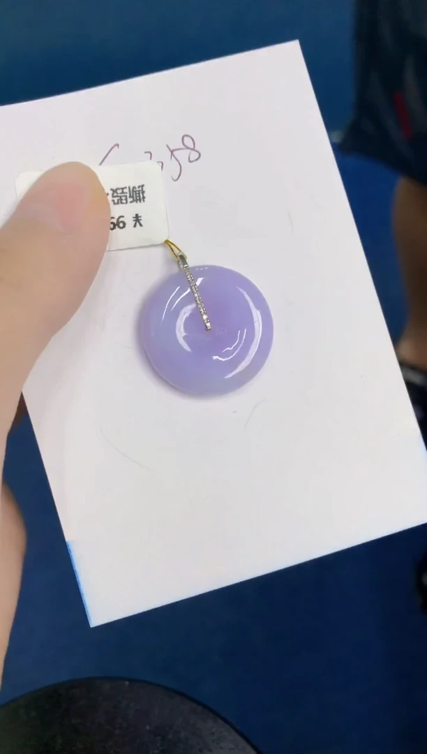 翡翠18K金镶嵌颈饰000000000