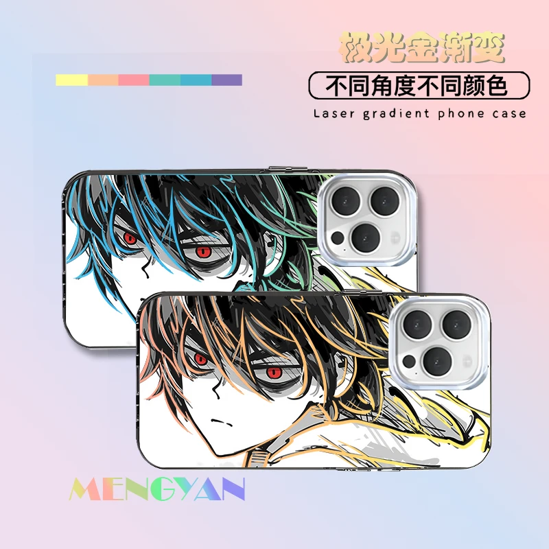 刺客伍六七适用苹果华为VIVO小米OPPO一加三星二次元极光金手机壳