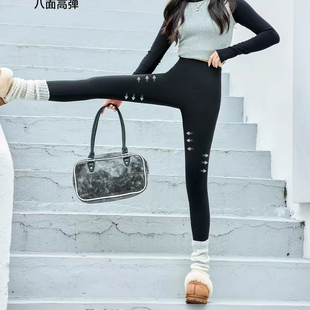 【新0836】乳胶腰羊+蚕6.50加绒鲨鱼裤