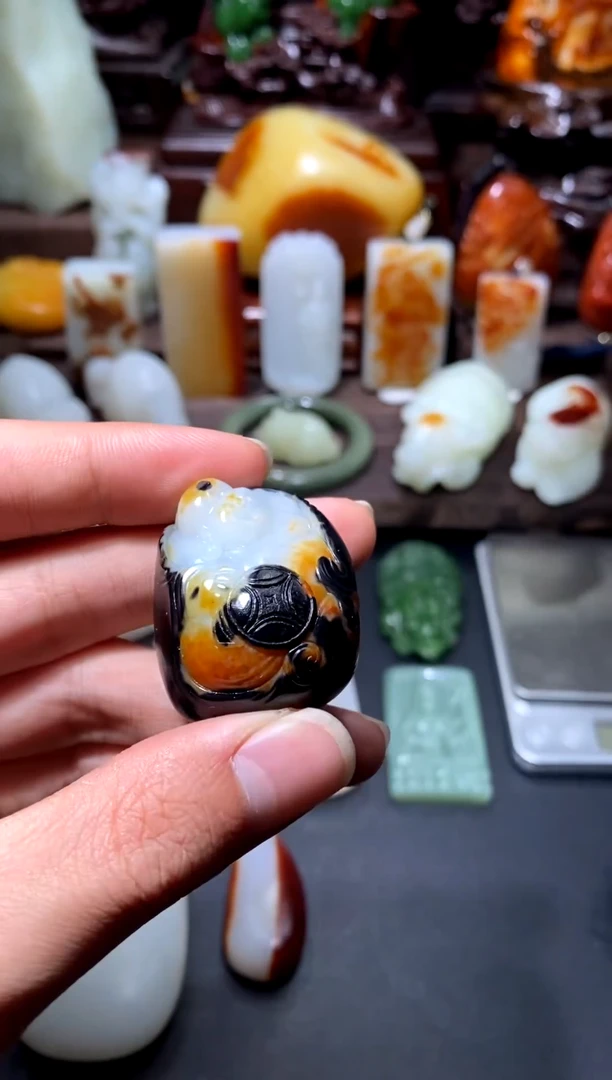 未镶嵌和田玉挂件中**口修自行车v出现