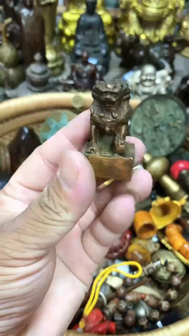 鸿兴工艺摆件把件狮子印章