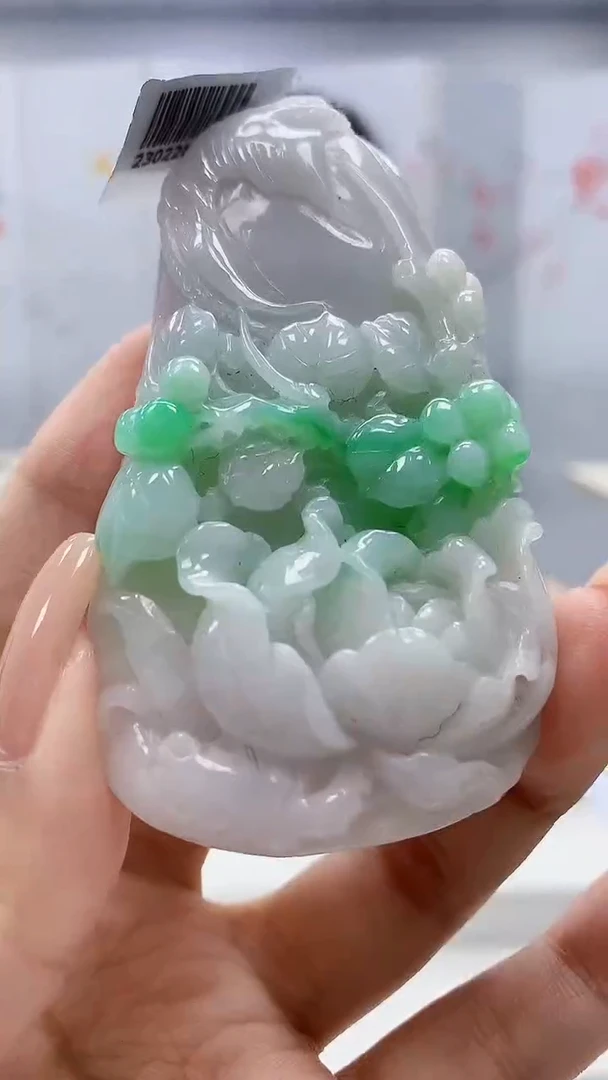 定制翡翠未镶嵌5160xx-毛货挂件28