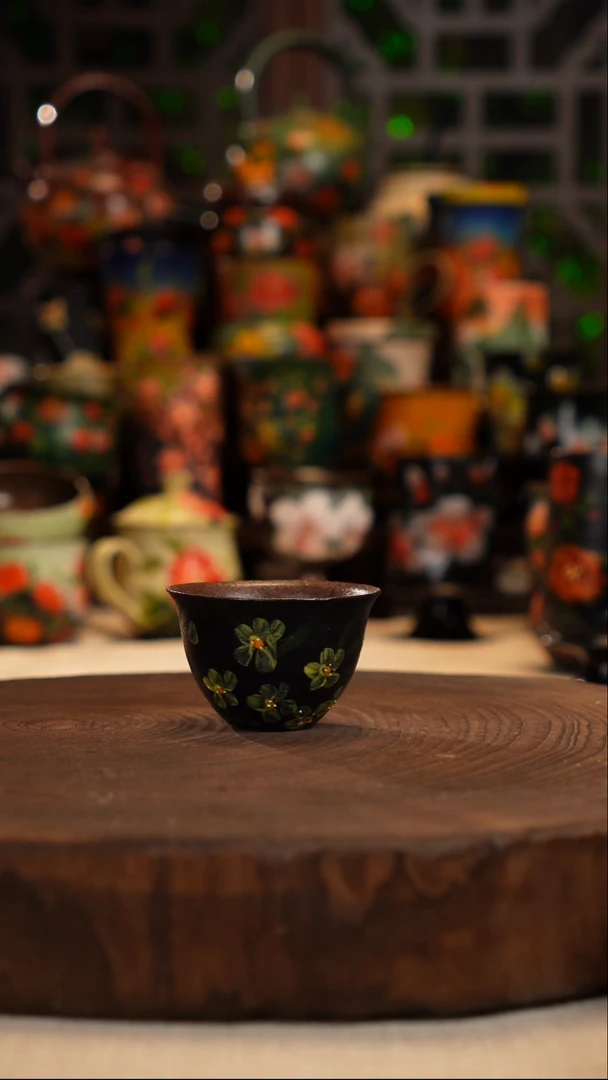 油画    釉下彩   杯子
