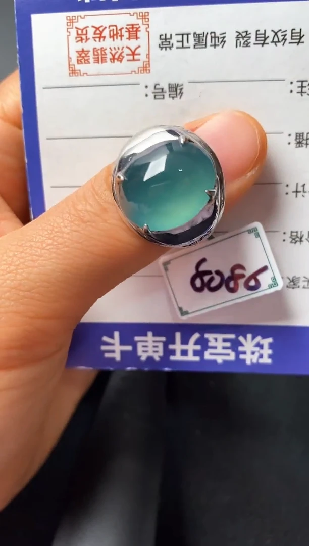 银S925镶嵌戒指翡翠222222222