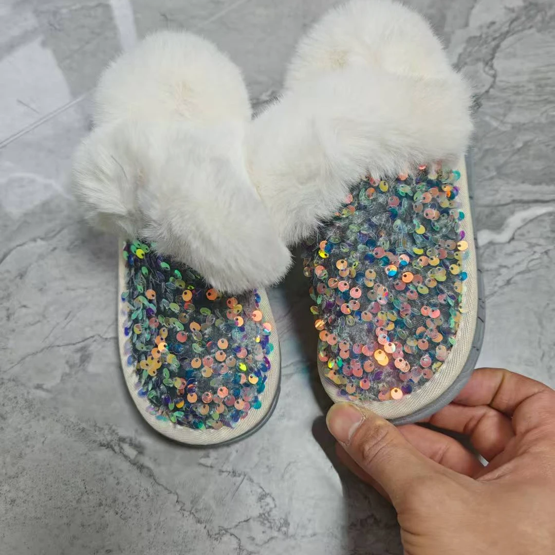 996冬季新款儿童冬鞋棉鞋女童雪地靴加绒保暖小短靴子