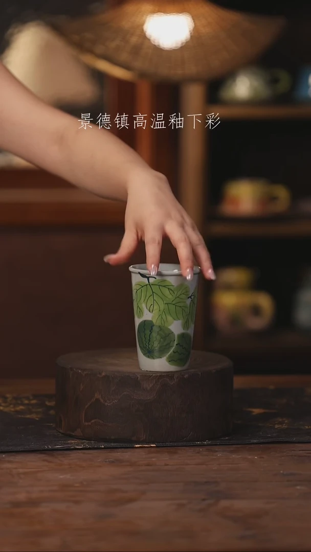 陶瓷景德镇高温釉下手绘陶瓷202